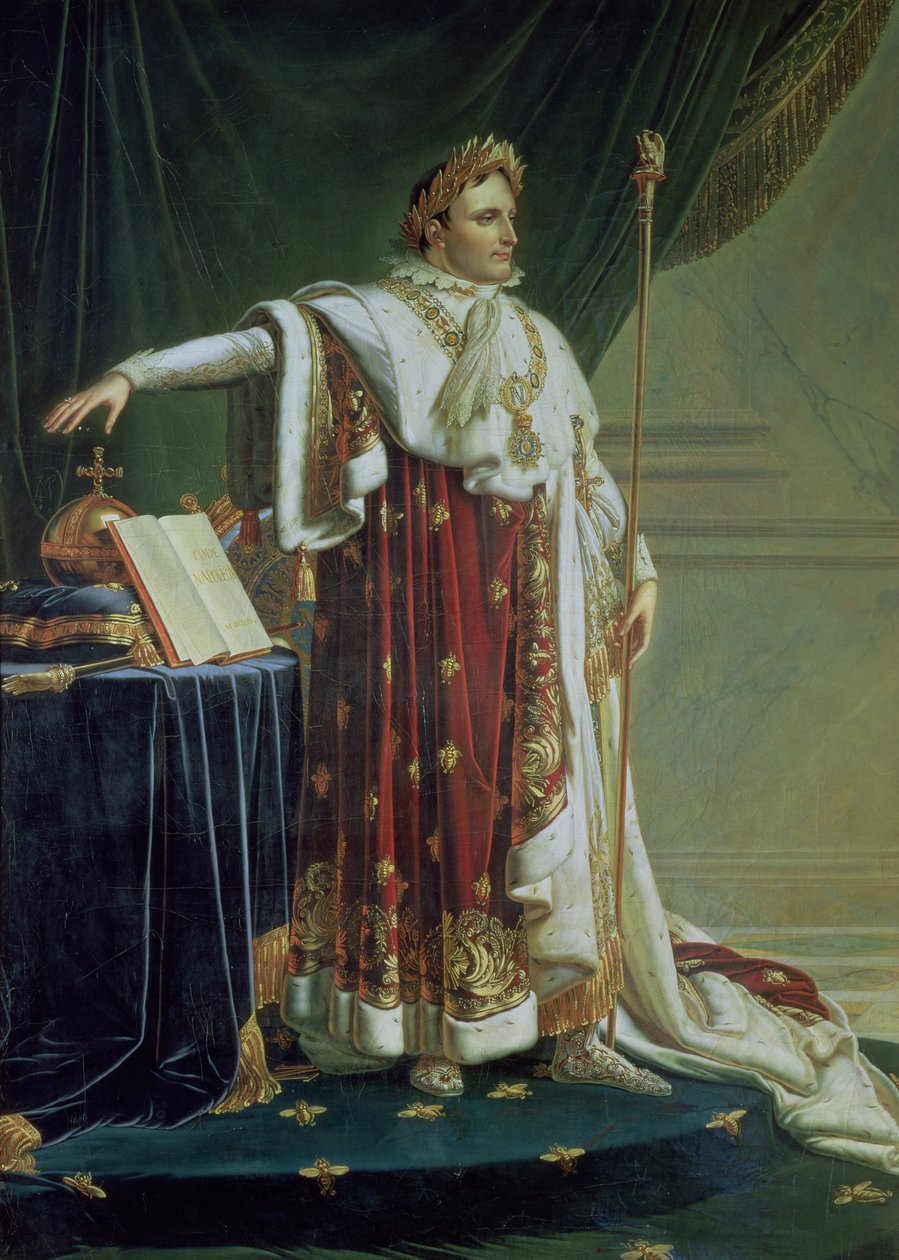 Portrett av Napoleon I i hans kroningskåper, 1804 av Anne Louis Girodet de Roucy Trioson