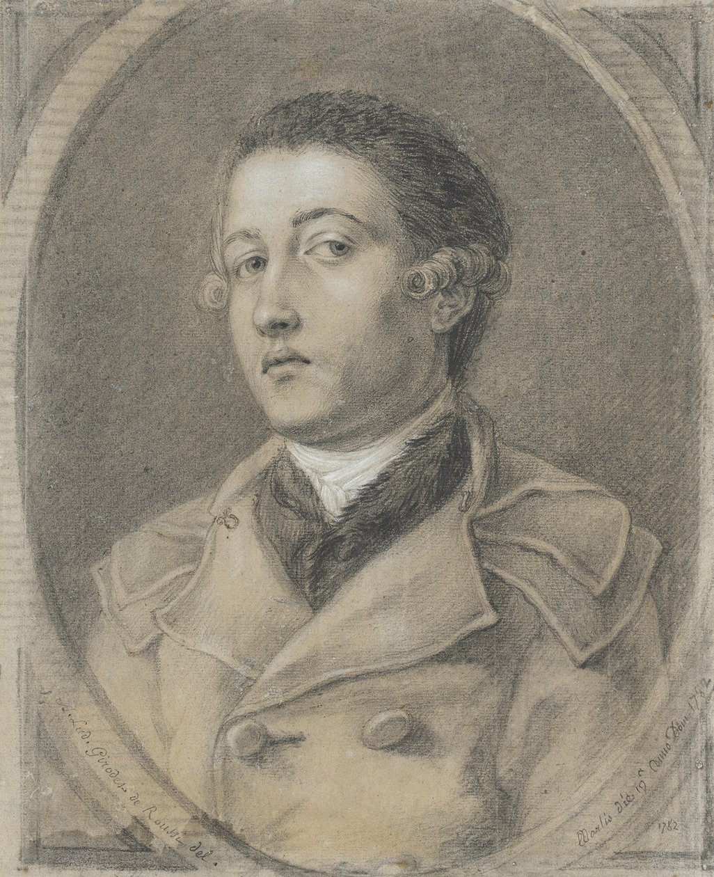 Portrett av en ung mann av Anne-Louis Girodet de Roucy-Trioson