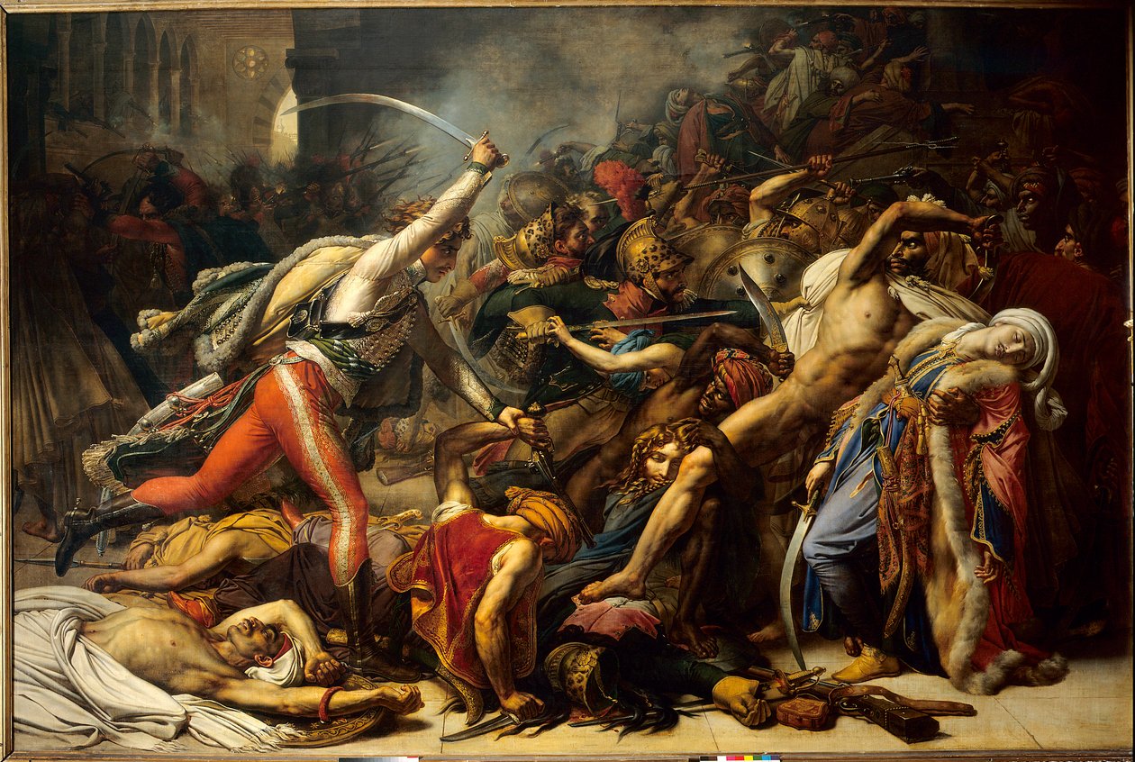 Opprøret i Kairo, 21. oktober av Anne Louis Girodet de Roucy Trioson