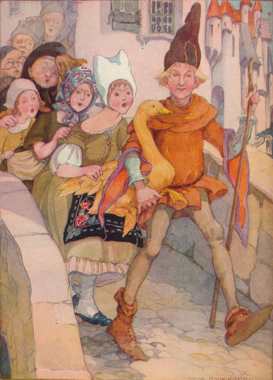 Dummling and his Golden Goose, 1937 av Anne Anderson