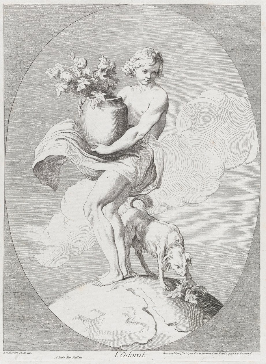 Smell, 1730-65. Creators: Caylus, Anne-Claude-Philippe de, Etienne Fessard.   1184919   no       norwegian Successfully Translated  Original: Washington at Mt. Vernon Translat: Washington at Mt. Vernon 1332985 no norwegian Successfully Translated Original: av Anne Claude Philippe de Caylus, Etienne Fessard