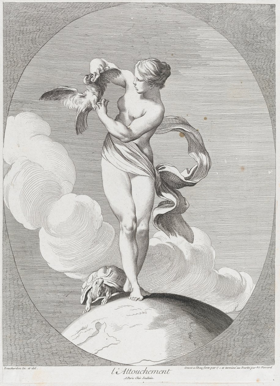 Touch, 1730-65. Skapere: Caylus, Anne-Claude-Philippe de, Etienne Fessard. av Anne Claude Philippe de Caylus, Etienne Fessard