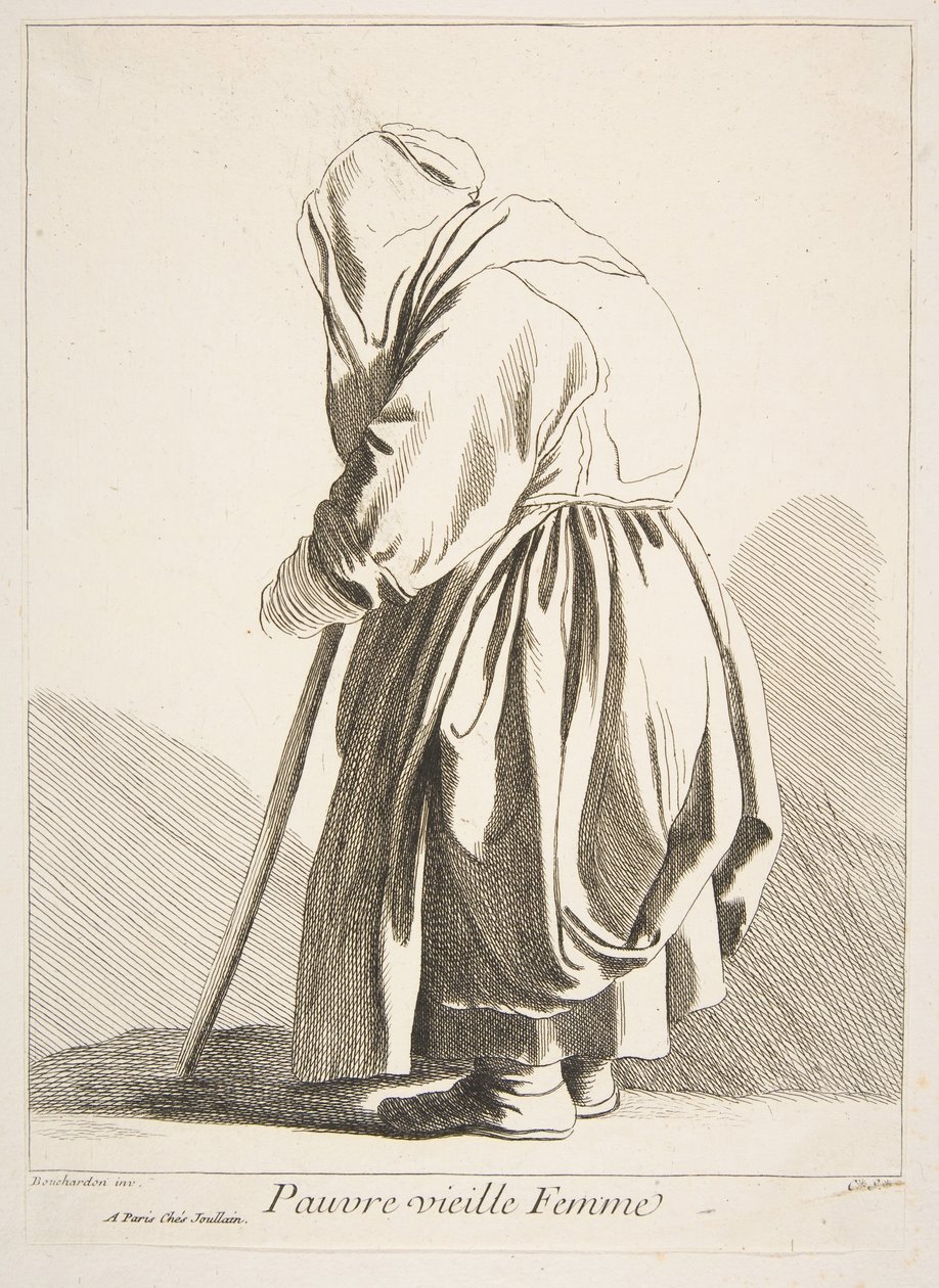En fattig gammel kvinne, 1742. av Anne Claude Philippe de Caylus