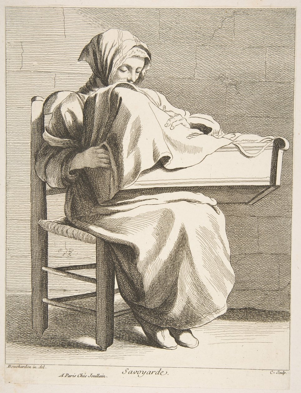 En kvinne fra Savoy, 1737. av Anne Claude Philippe de Caylus