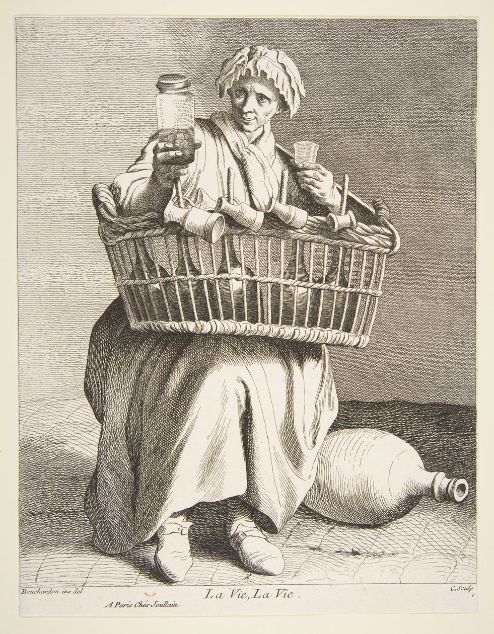 Brandy-selger, 1737. av Anne Claude Philippe de Caylus