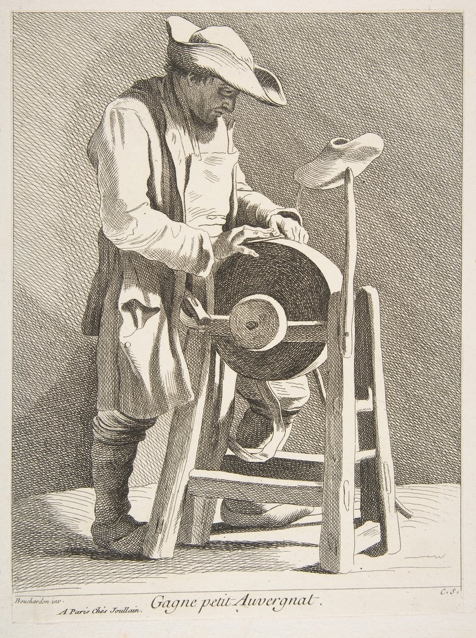 Knivsliper, 1742. av Anne Claude Philippe de Caylus