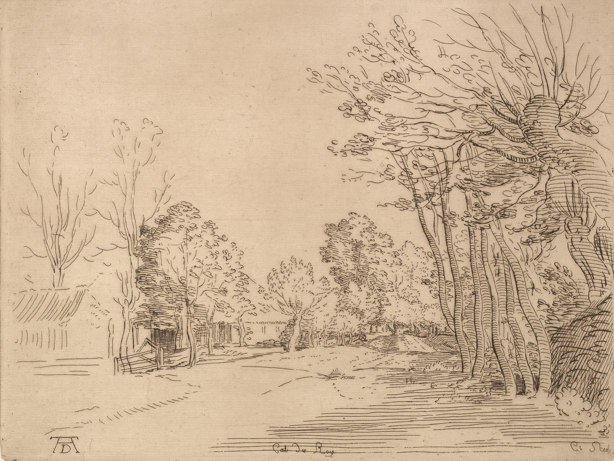 Landskap etter Durer.n.d. av Anne-Claude-Philippe de Caylus