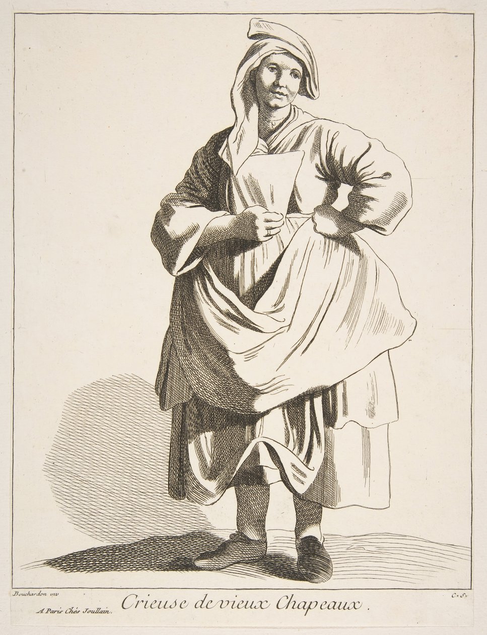 Selger av gamle hatter, 1742. av Anne Claude Philippe de Caylus