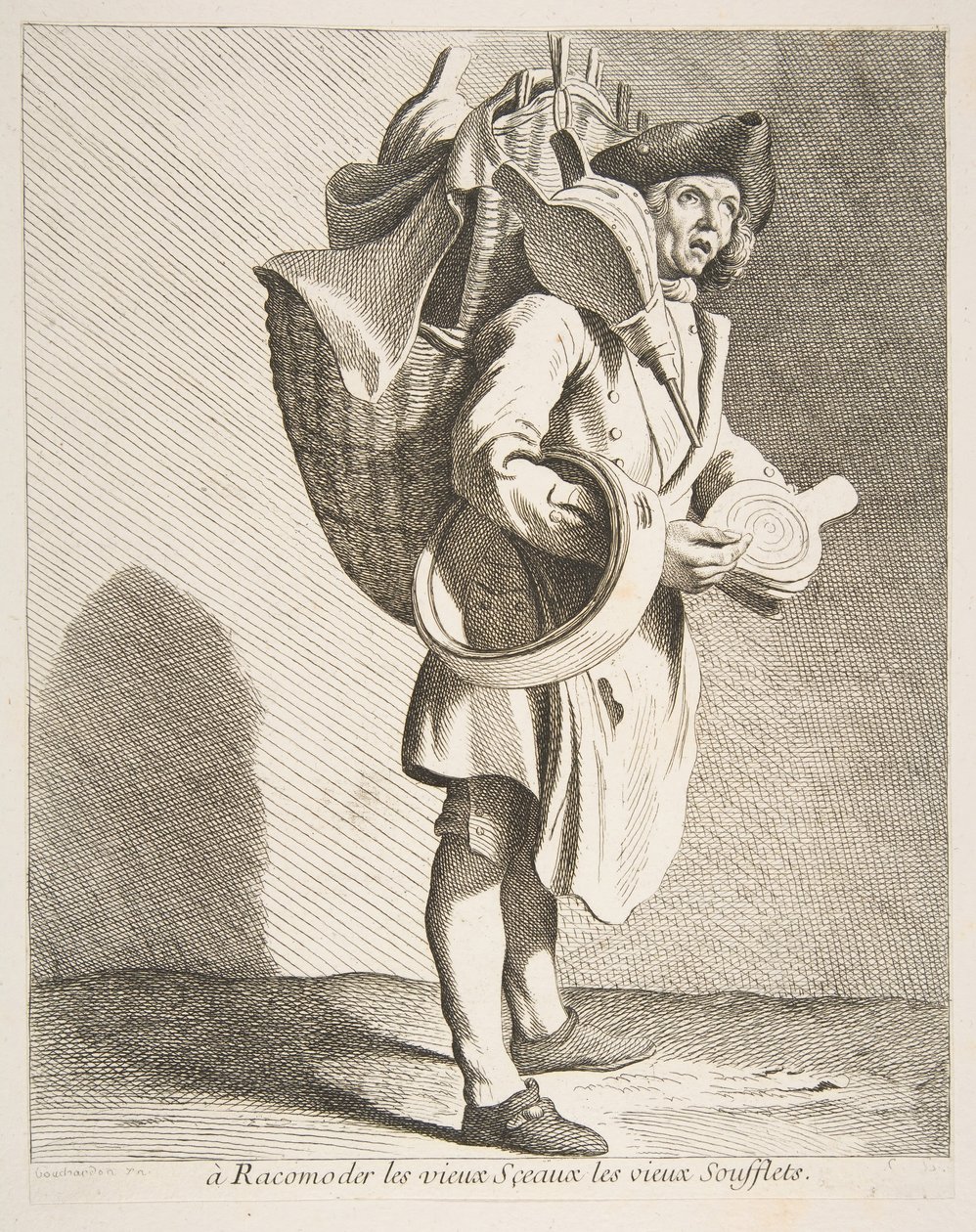 Reparer av tetninger og belg, 1738. av Anne Claude Philippe de Caylus