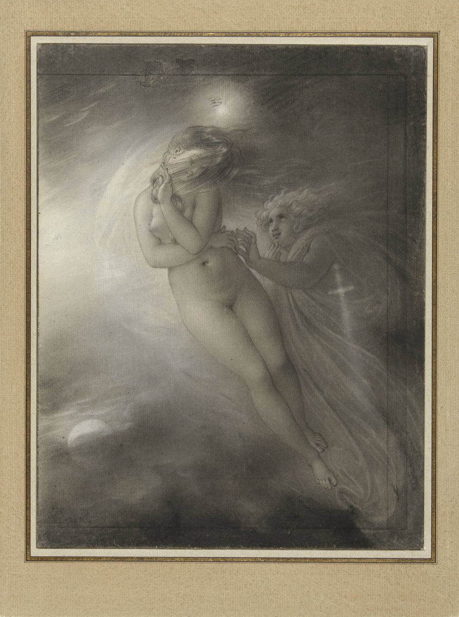 Spøkelsene til Malvina og Oscar av Anne Louis Girodet Trioson