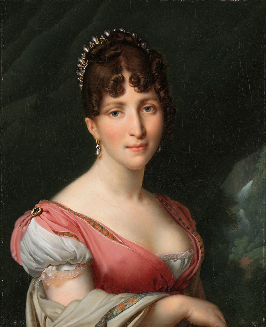 Portrett av Hortense de Beauharnais, dronning av Holland Portrett av Hortense de Beauharnais (1783-1837), dronning av Holland, kone til kong Louis Napoleon av Anne Louis Girodet Trioson