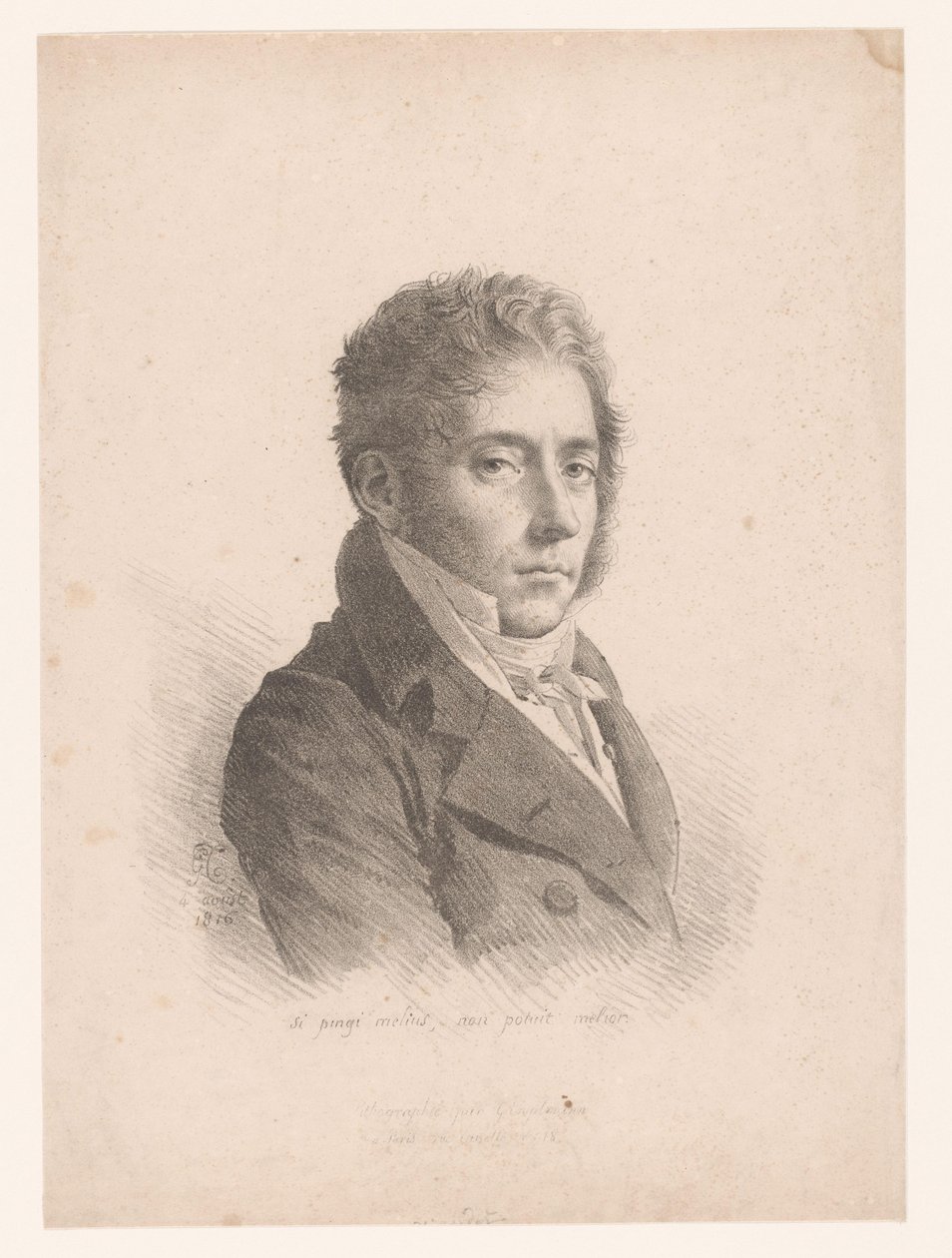 Portrett av Marie Philippe Coupin de la Couperie Hvis malingen er bedre, kan den ikke bli bedre (tittel på objekt) av Anne Louis Girodet Trioson
