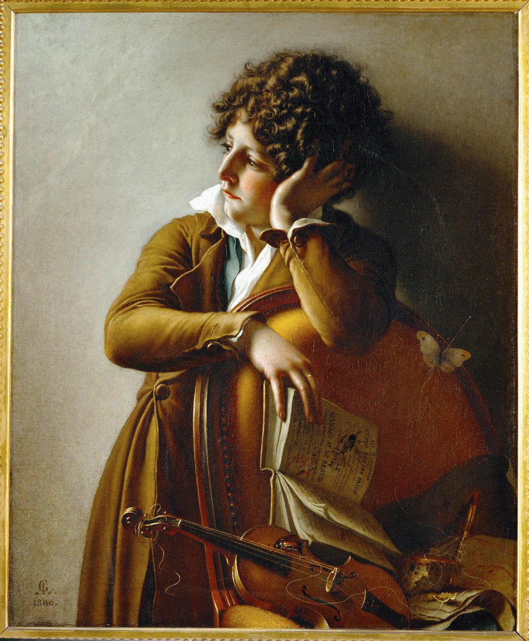 Portrett av den unge Romainville Trioson… av Anne Louis Girodet de Roucy-Trioson