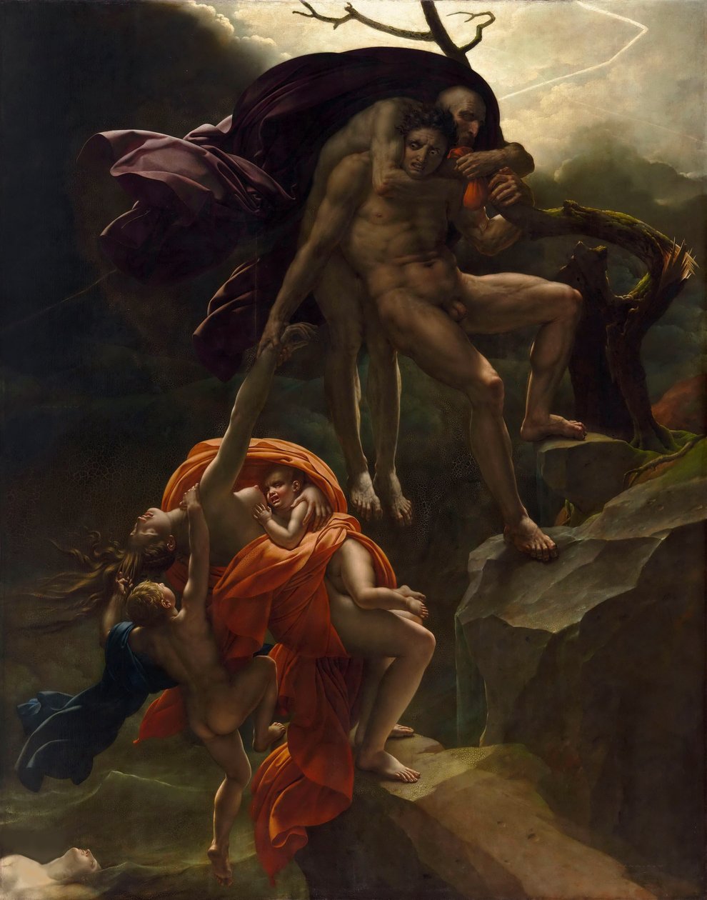A Deluge Scene A Deluge Scene, ca 1806. av Anne Louis Girodet de Roucy Trioson