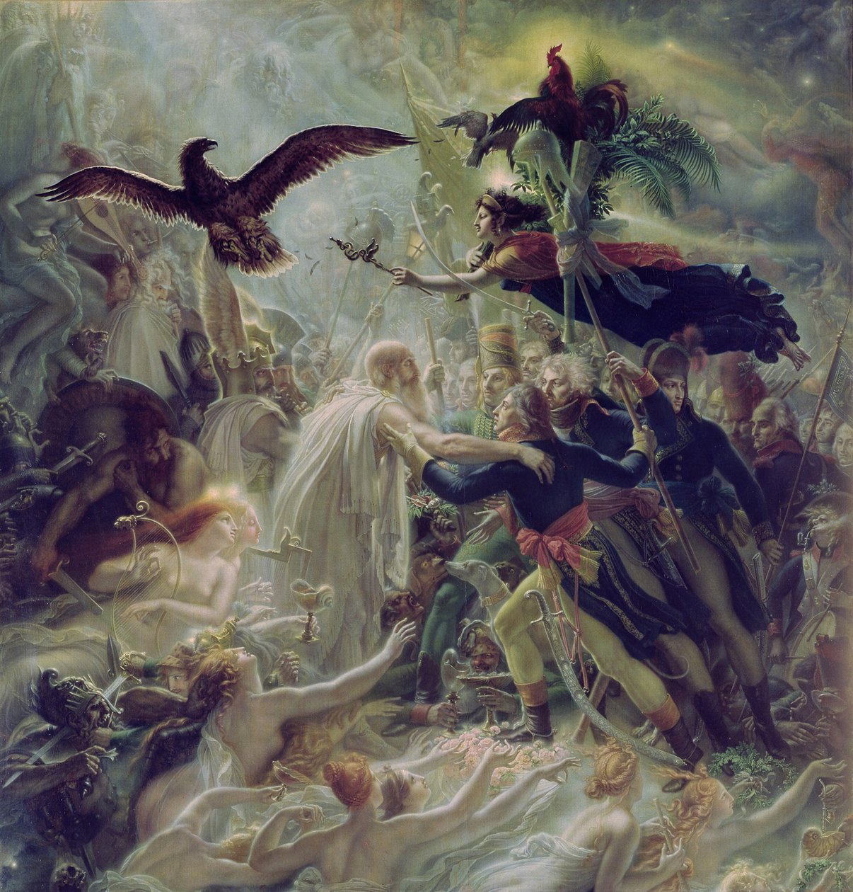 Apoteose til de franske heltene som døde for landet sitt under krigen for frihet av Anne Louis Girodet de Roucy Trioson