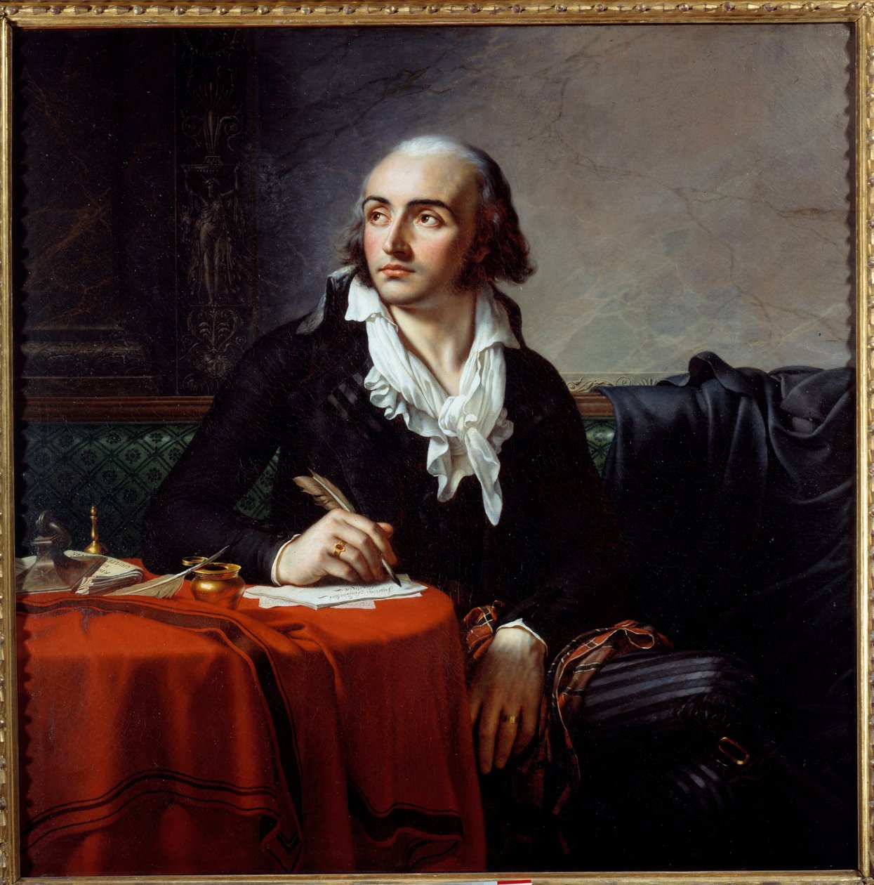 Portrett av Giuseppe Fravega (1763-1833), italiensk revolusjonær. Maleri av Anne Louis Girodet de Roucy-Trioson (Anne-Louis Girodet de Roucy Trioson av Anne Louis Girodet de Roucy Trioson