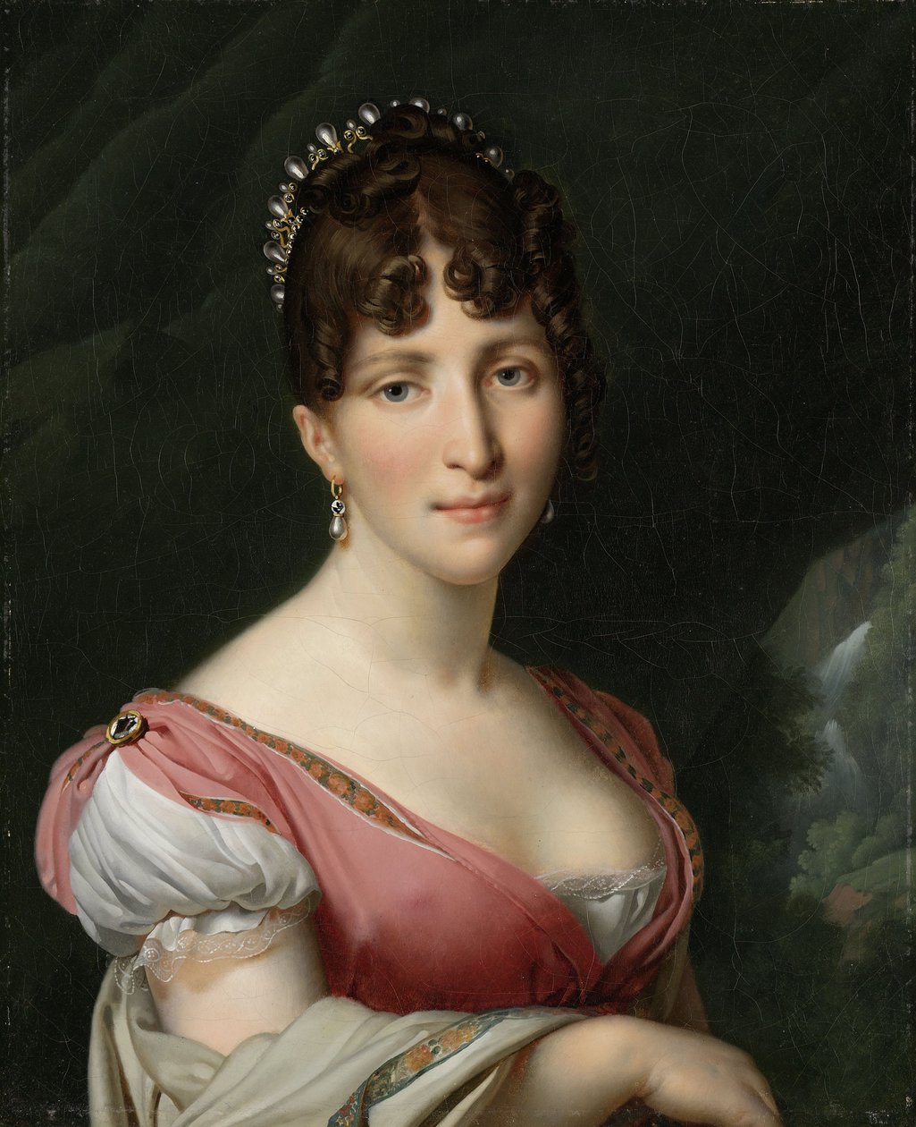 Portrett av Hortense de Beauharnais, dronning av Holland, ca 1805-1809 av Anne Louis Girodet de Roucy Trioson
