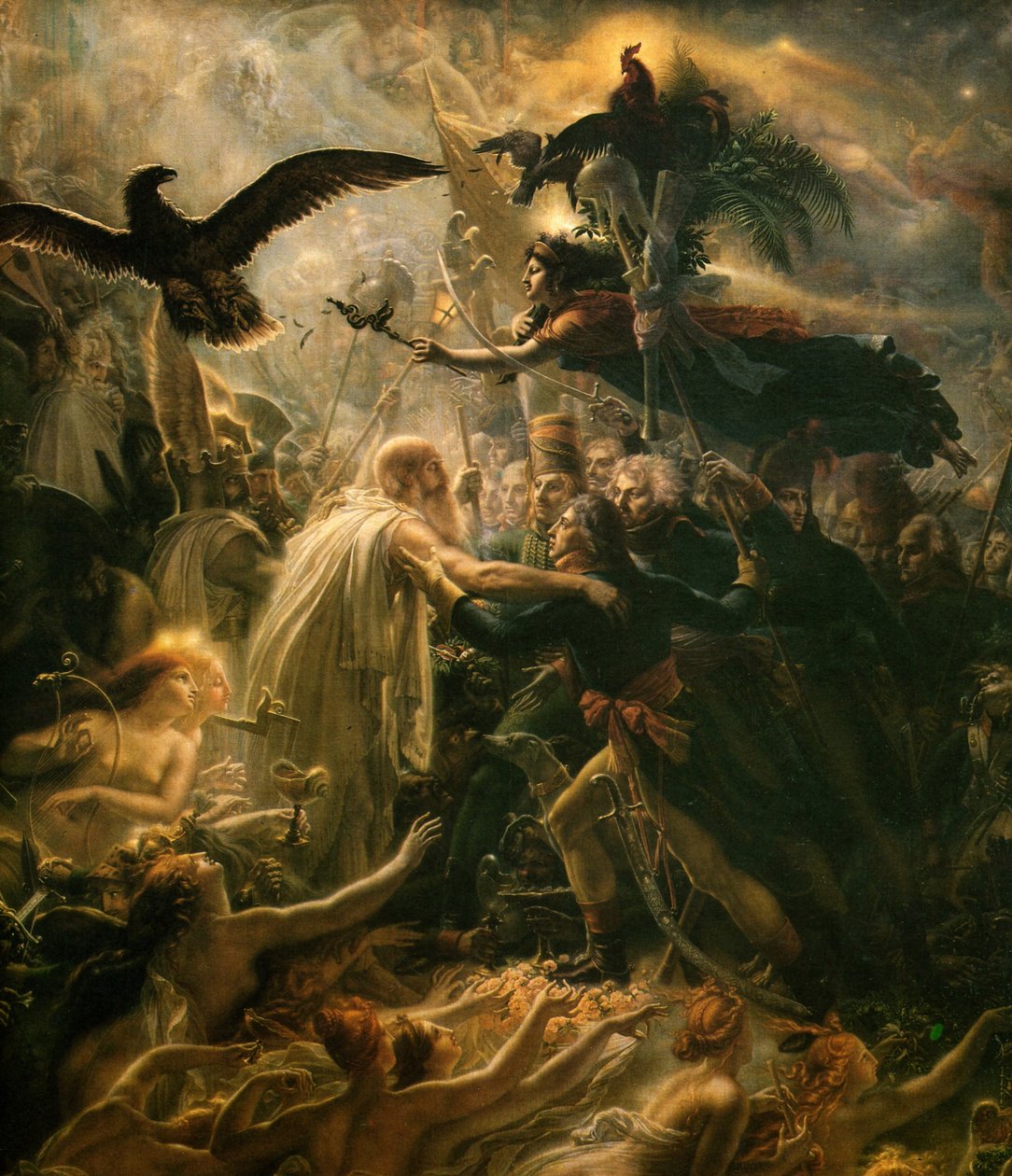 Apoteosen til franske helter som døde for landet under frihetskrigen, tidlig på 1800-tallet av Anne Louis Girodet de Roucy Trioson