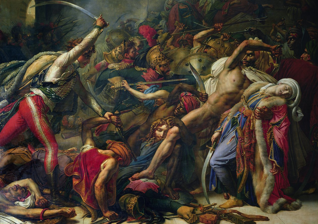 Opprøret i Kairo, 21. oktober 1798, 1810 (detalj av 91913) av Anne Louis Girodet de Roucy Trioson