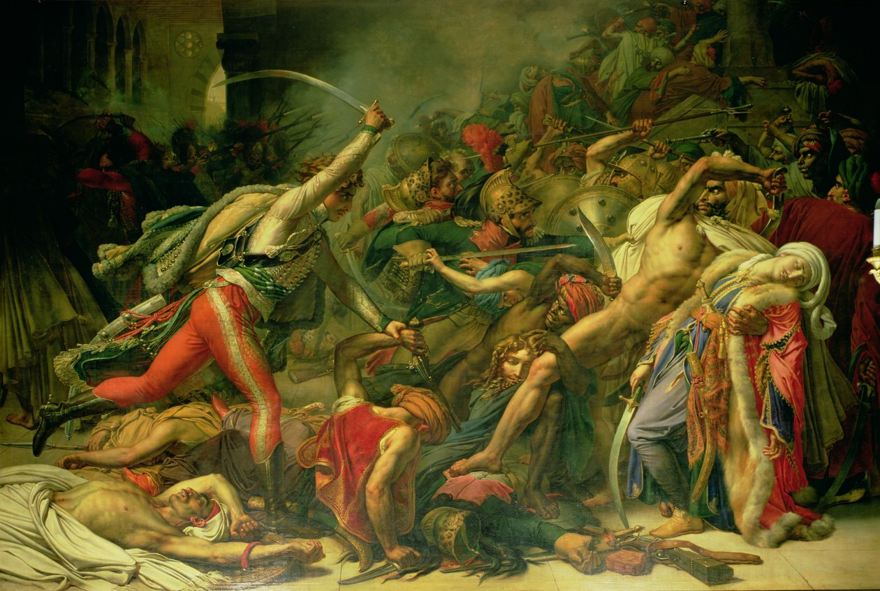 Opprøret i Kairo, 21. oktober 1798, 1810 av Anne Louis Girodet de Roucy Trioson