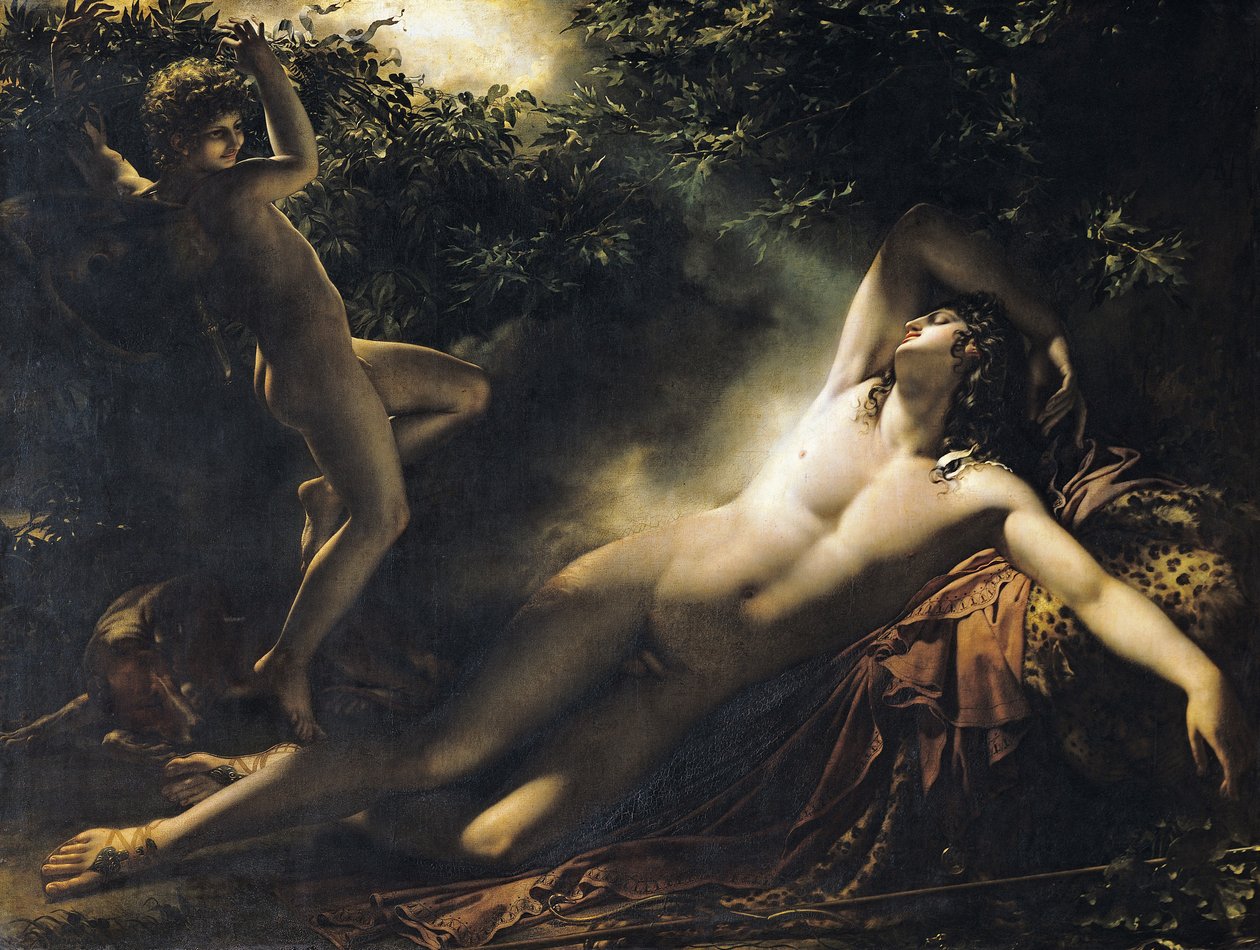 The Sleep of Endymion, 1791 (for kopi se 62246) av Anne Louis Girodet de Roucy Trioson