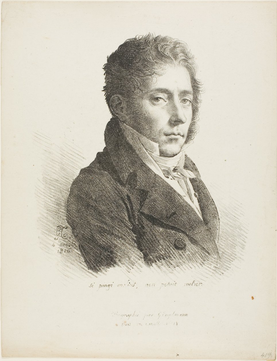 Portrett av Coupin de la Couperie av Anne Louis Girodet de Roussy Trioson