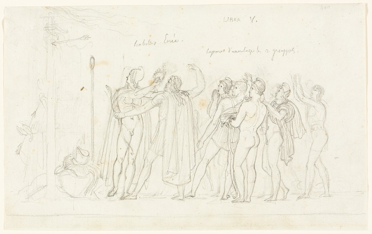 The Archery Match, fra Aeneiden, bok V av Anne Louis Girodet de Roussy Trioson