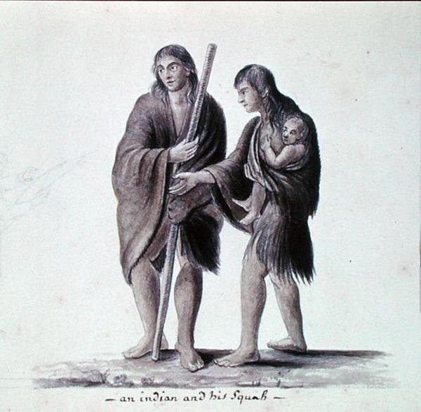 En indianer og hans squaw av Anne Marguerite Hyde de Neuville