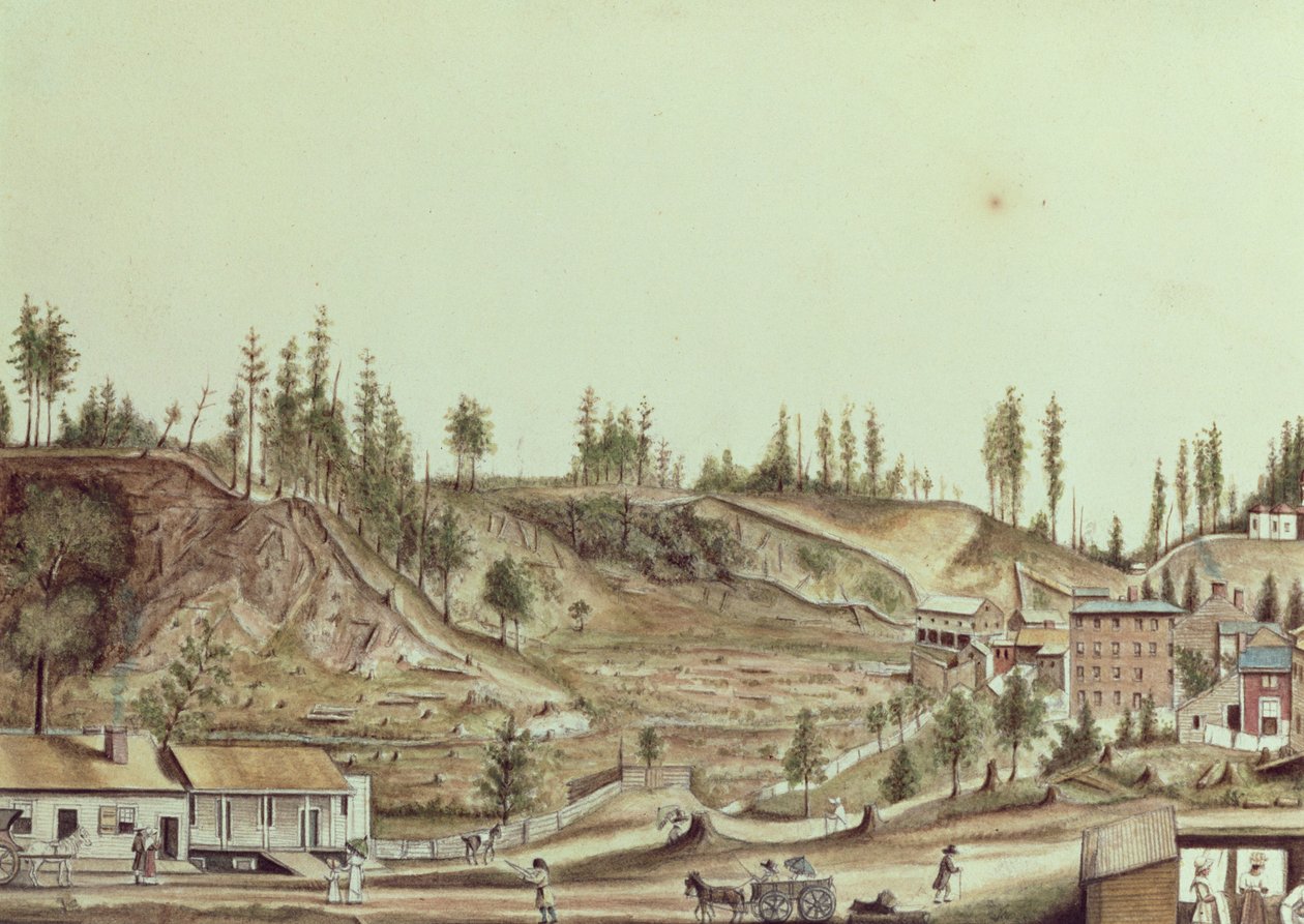 Ballston Spring, New York, 1807 av Anne Marguerite Hyde de Neuville