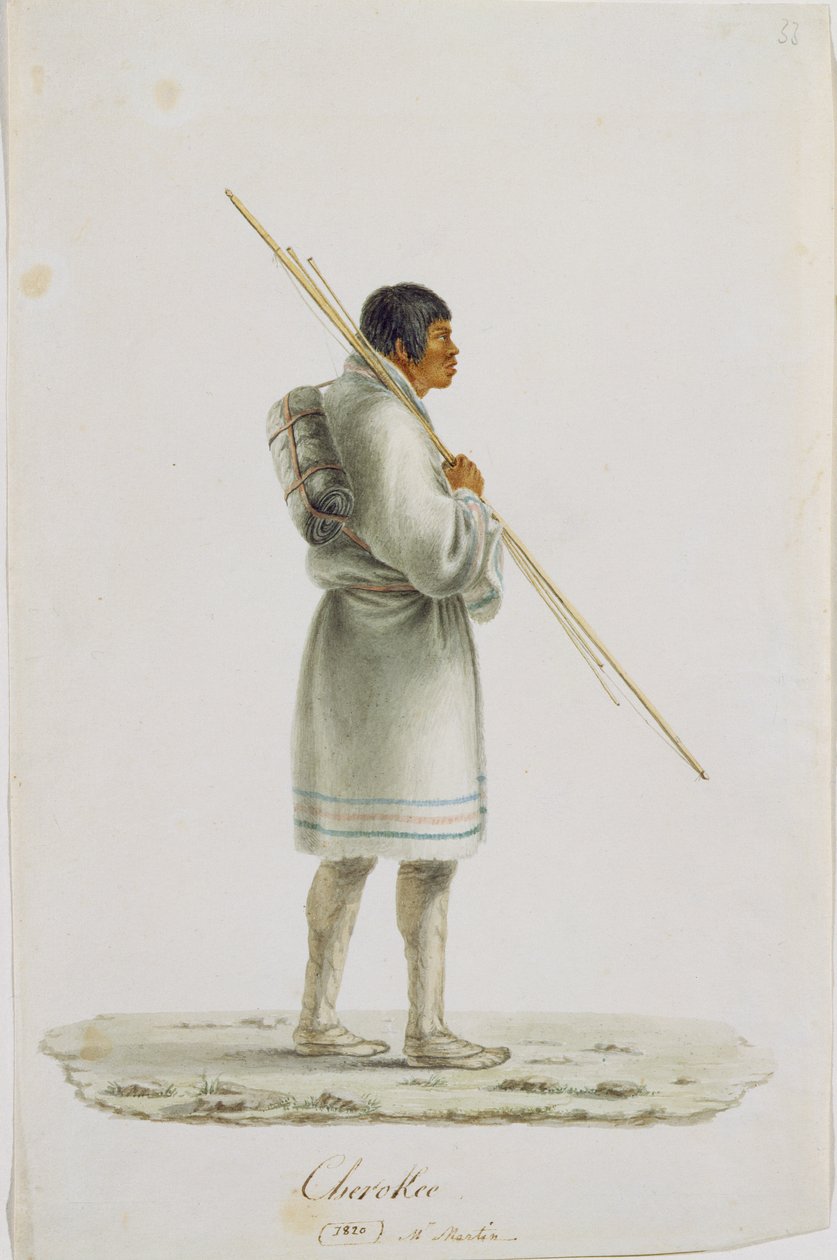 Cherokee, 1820 av Anne Marguerite Hyde de Neuville