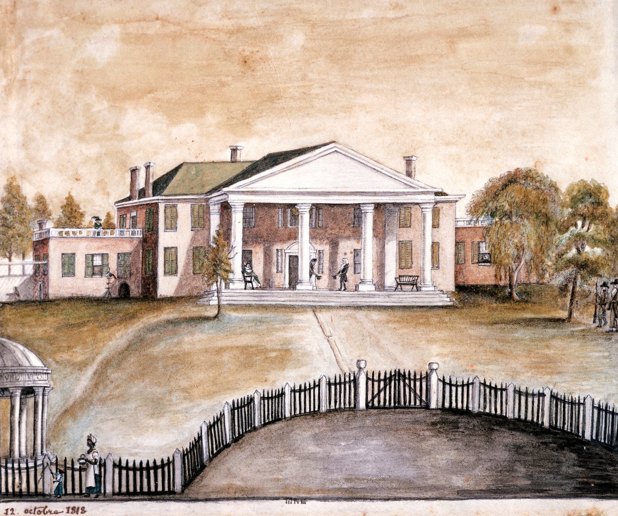 President James Madisons hus i Montpelier, Virginia av Anne Marguerite Hyde de Neuville