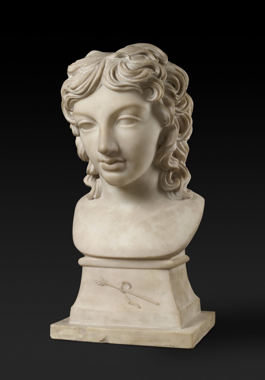 Bysteportrett av prins Henry Lubomirski i karakteren til Bacchus, ca. 1787 (carrara marmor) av Anne Seymour Damer