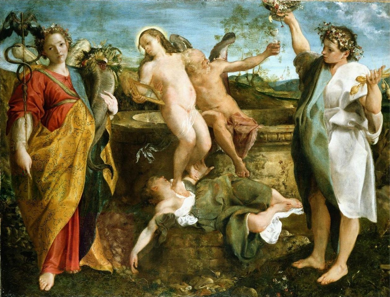 En allegori om sannhet og tid av Annibale Carracci