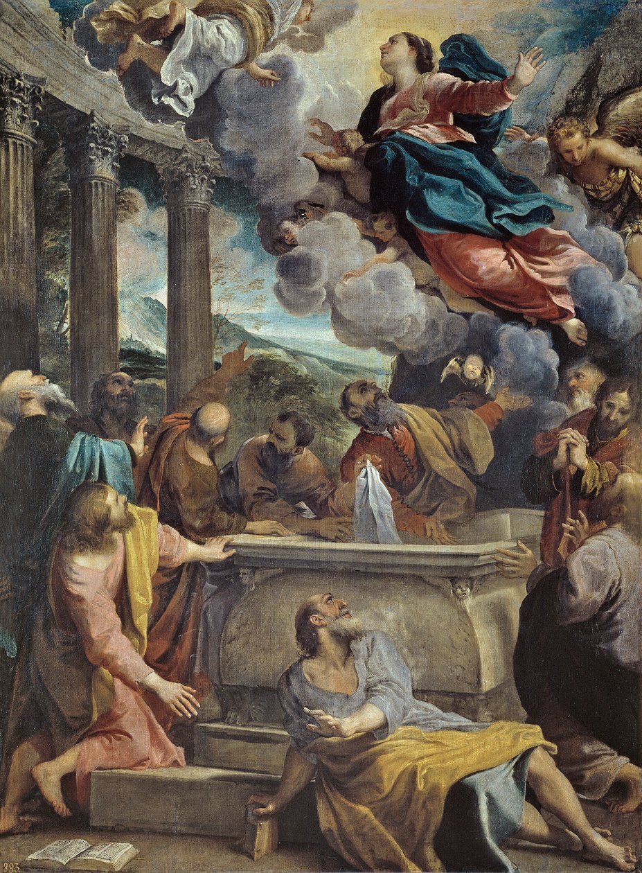 Antagelse av Maria av Annibale Carracci