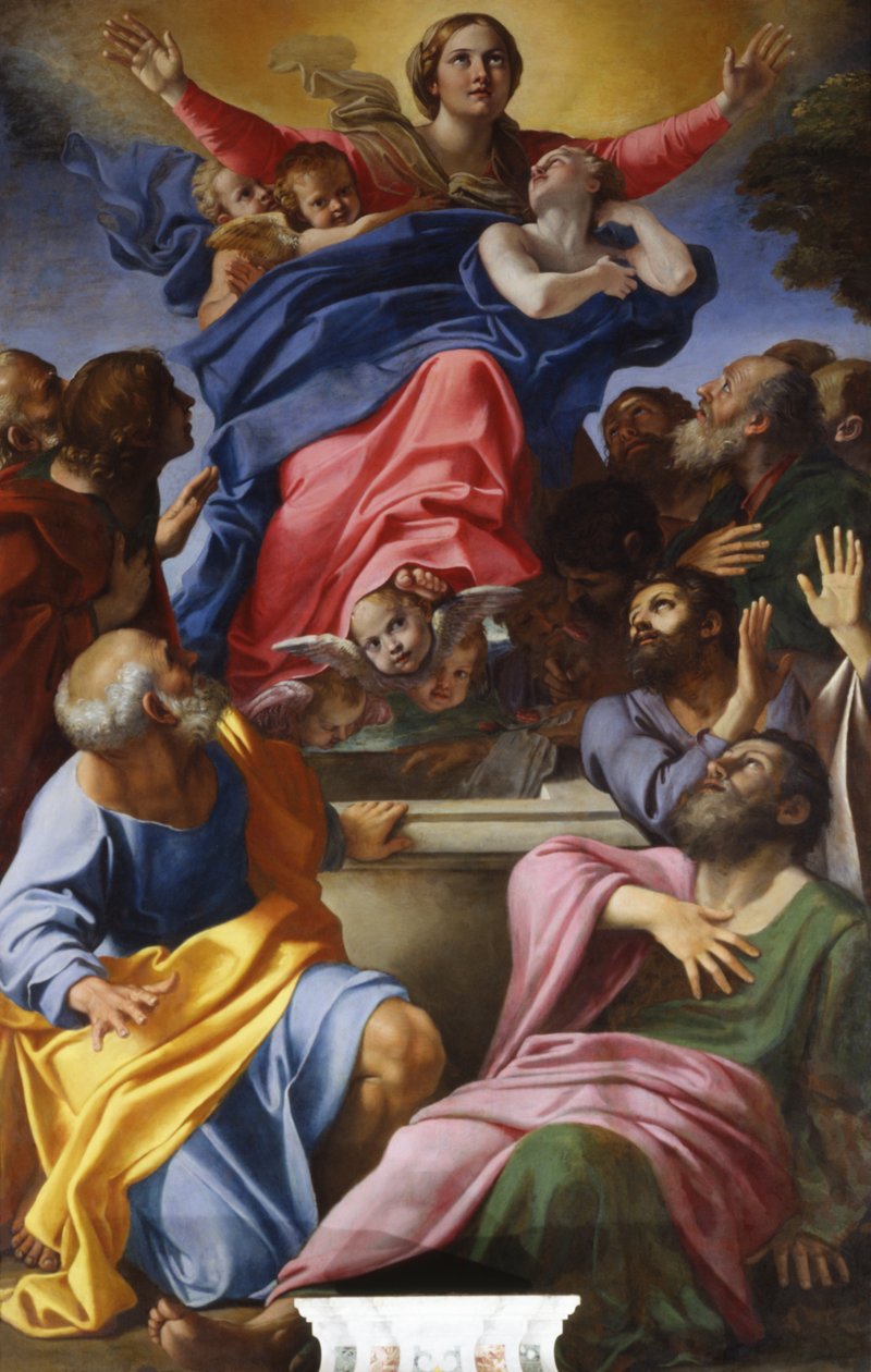 Jomfruens himmelfart, 1600-01 av Annibale Carracci