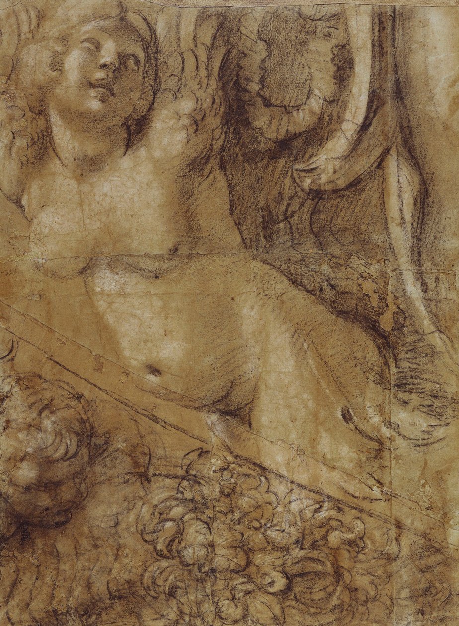 Tegneserie havfrue av Annibale Carracci