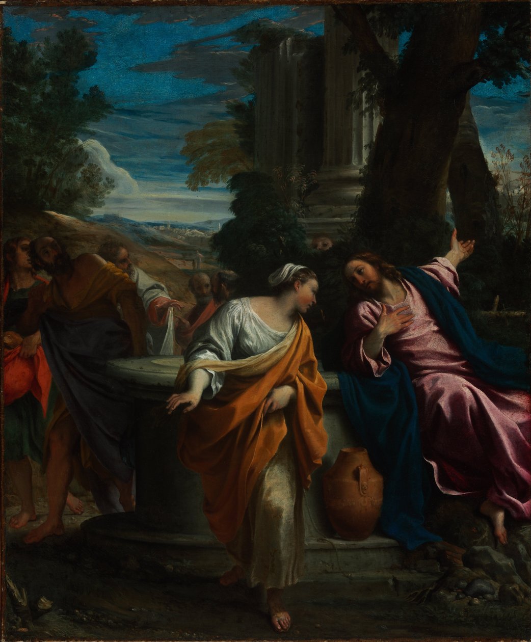 Kristus og den samaritanske kvinnen av Annibale Carracci