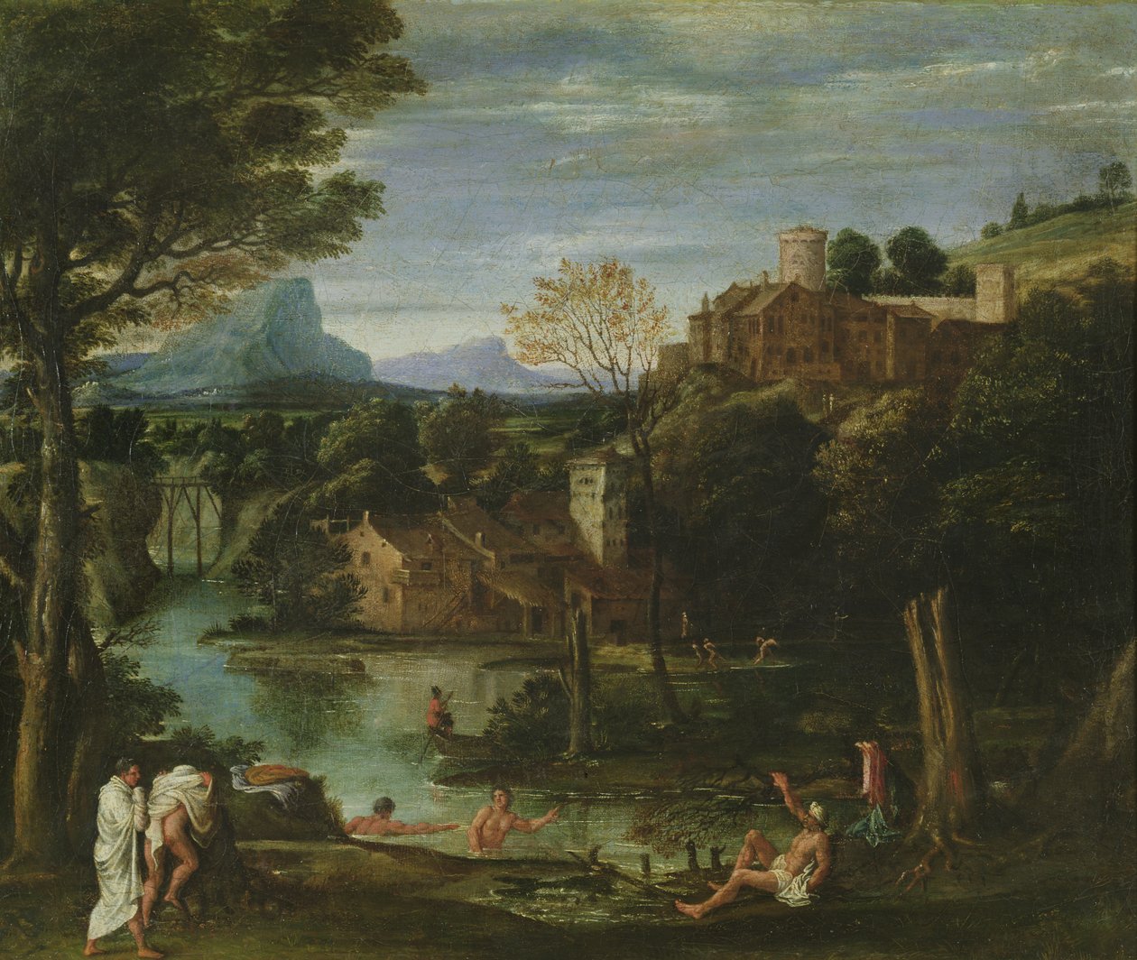 Landskap, ca. 1602 av Annibale Carracci