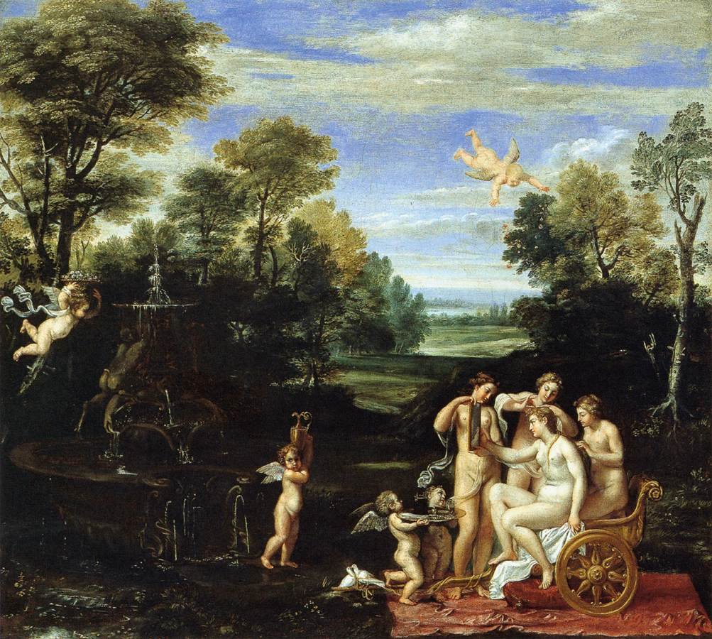 Landskap med toalettet til Venus av Annibale Carracci