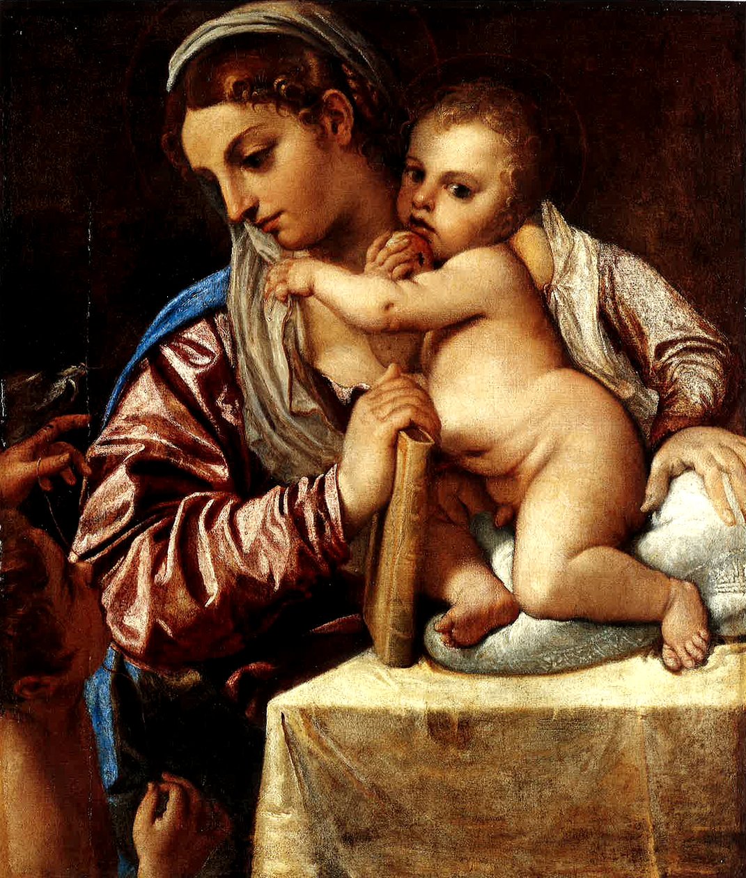 Madonna og barn med den unge Saint John av Annibale Carracci