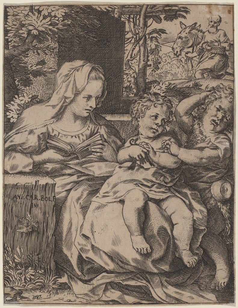 Madonna av svalen av Annibale Carracci