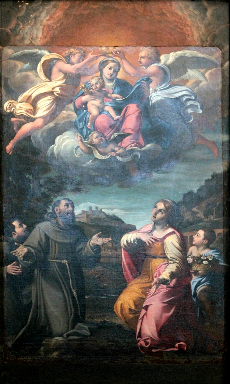 Madonna med de hellige av Annibale Carracci