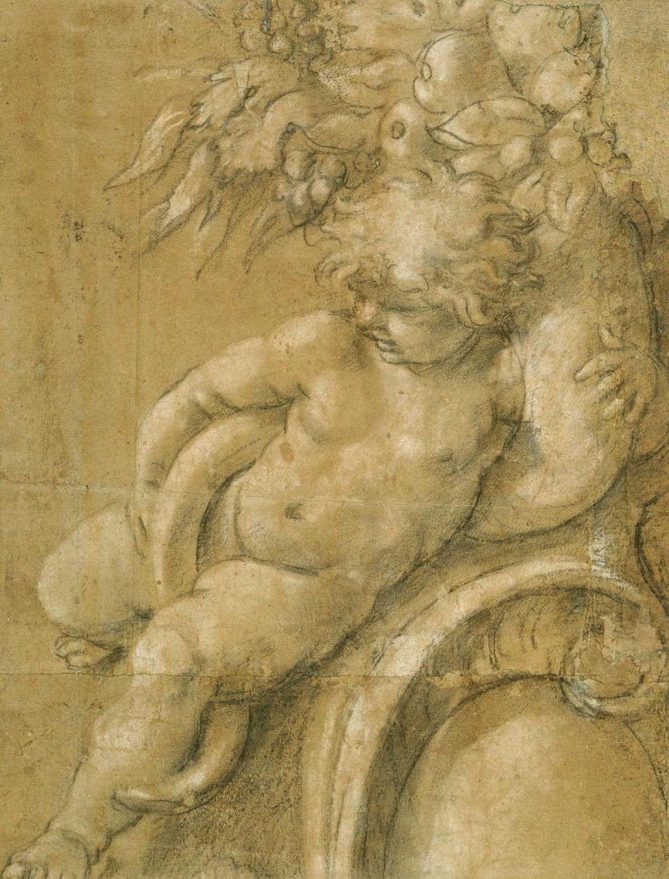 Putto med et overflødighetshorn av Annibale Carracci