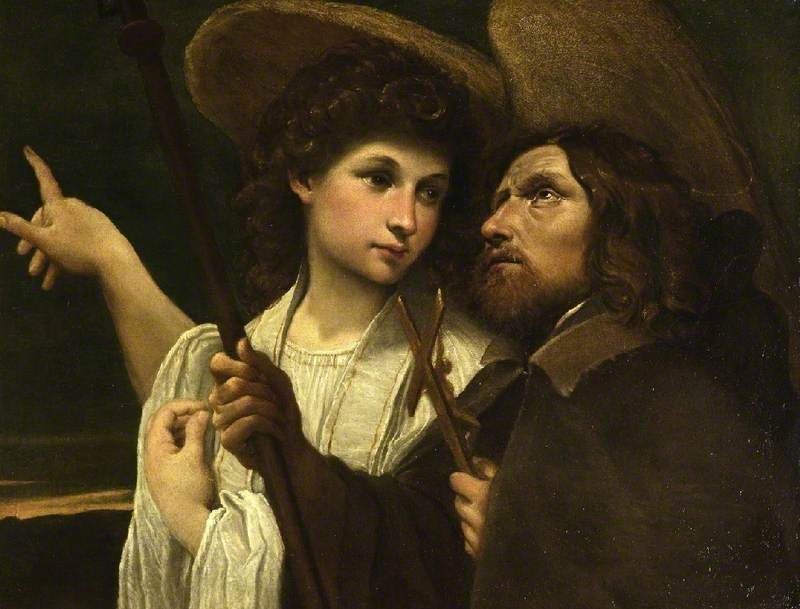 Saint Roch og engelen av Annibale Carracci