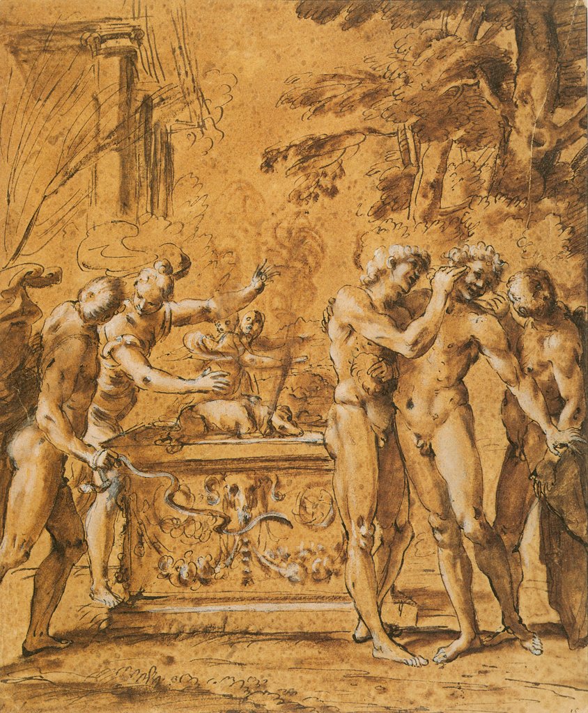 Studere for Lupercalia av Annibale Carracci