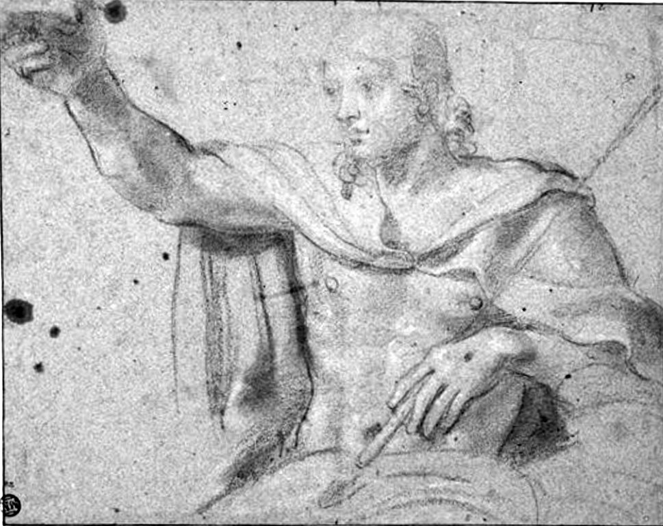 Studer for fresker av Cerasi Chapel Vault av Annibale Carracci