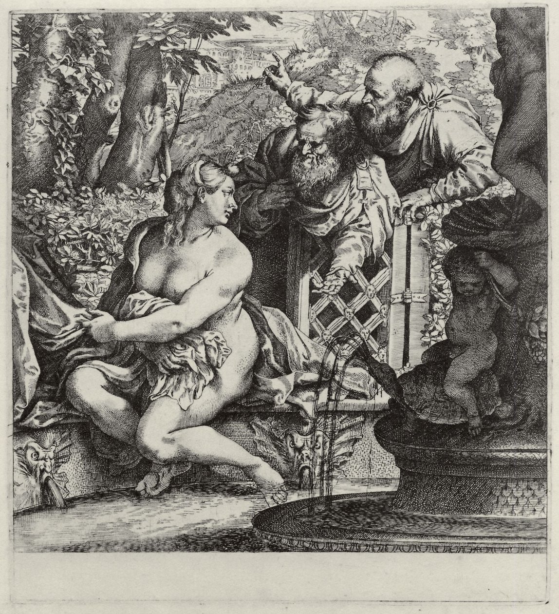 Susanna og de eldste av Annibale Carracci