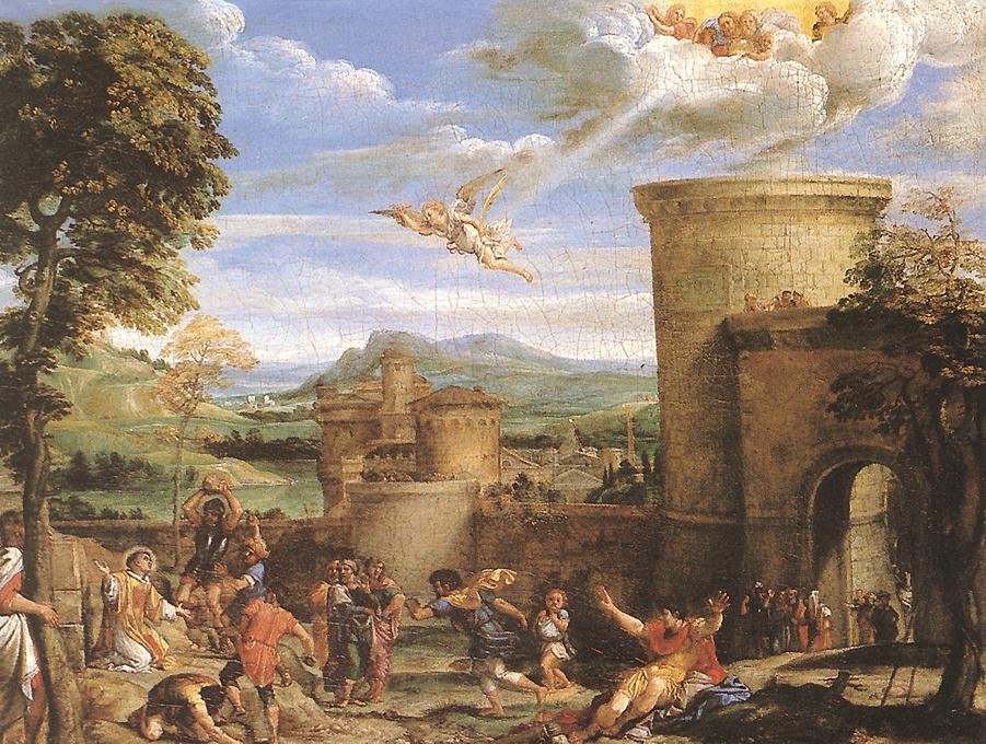 Martyrskapet til St. Stephen av Annibale Carracci