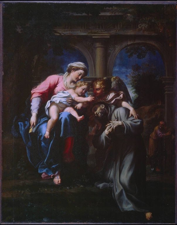 Franciskus visjon av Annibale Carracci