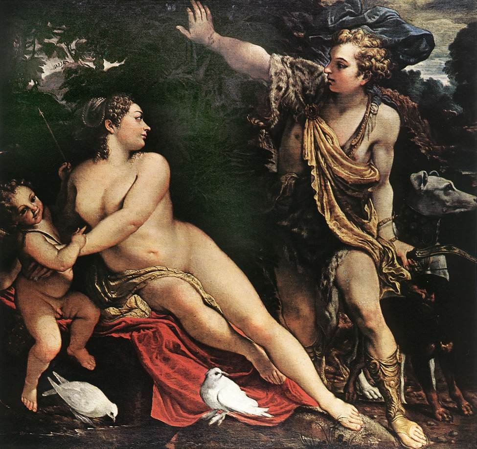 Venus og Adonis av Annibale Carracci